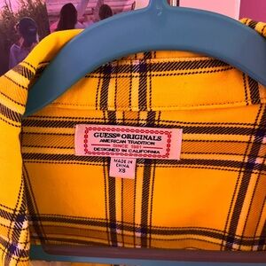 Guess Originals Yellow Plaid Shirt
